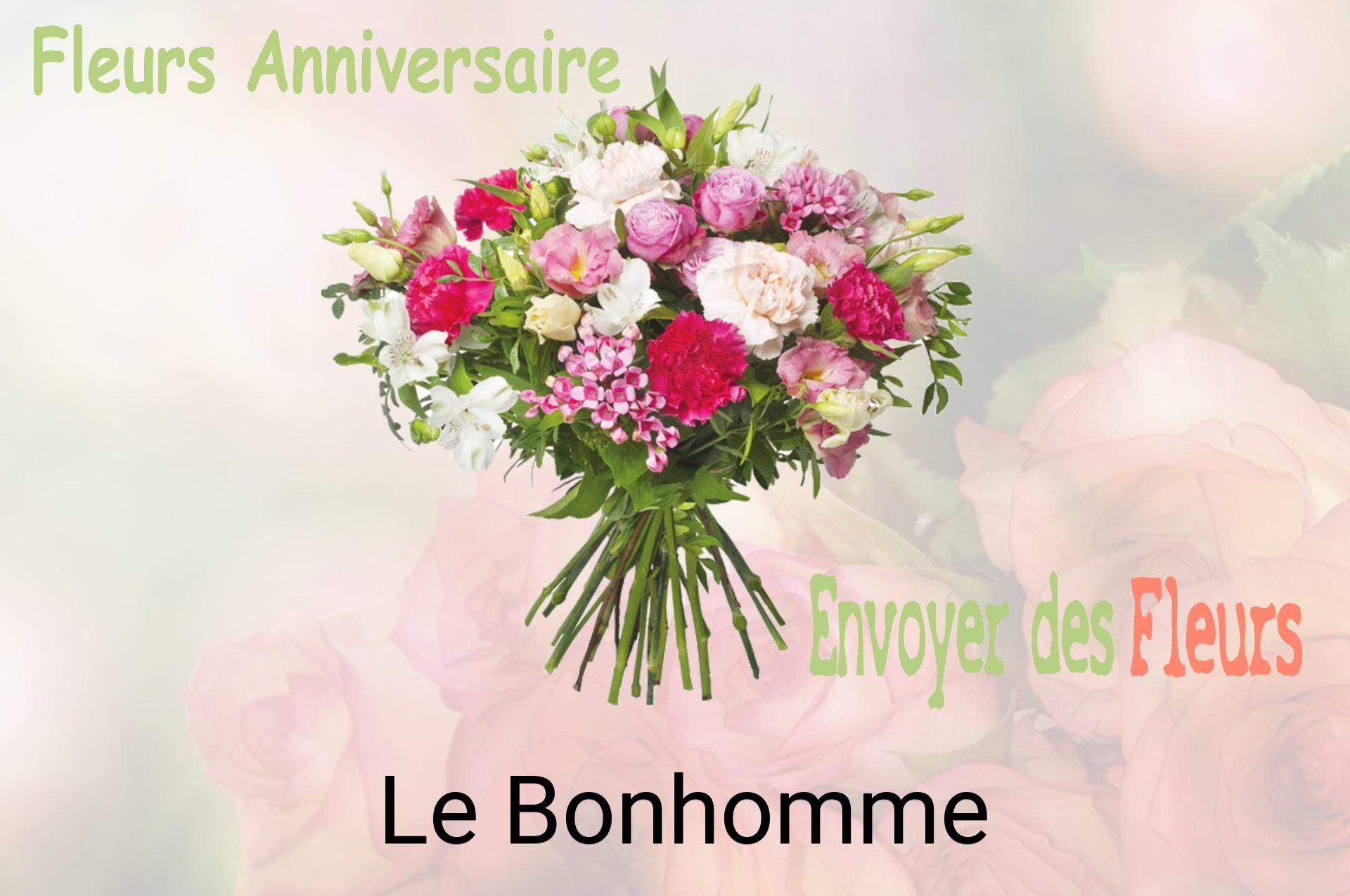 Bouquet de fleurs d’anniversaire livré à Le Bonhomme