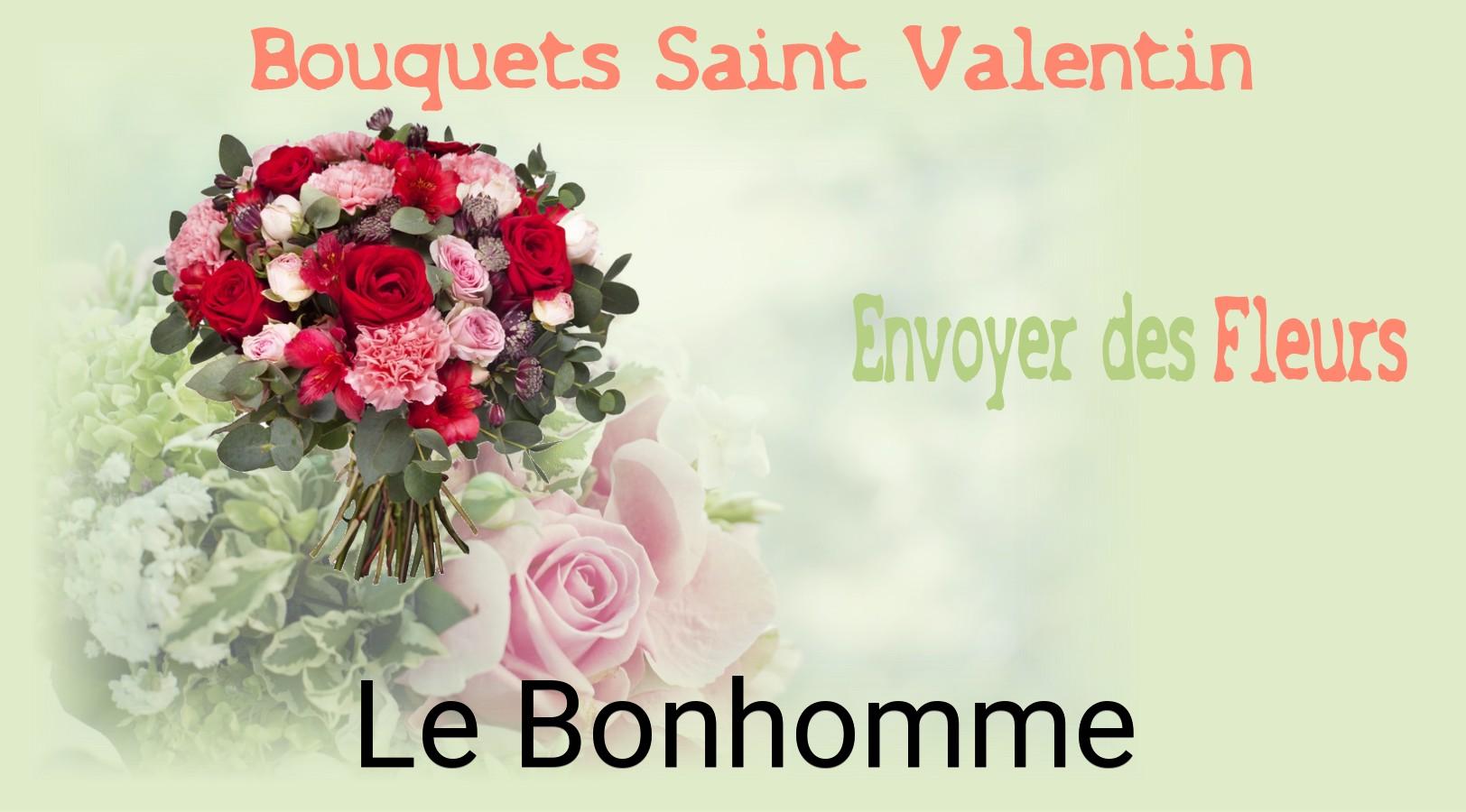 Roses de Saint-Valentin livrées à Le Bonhomme